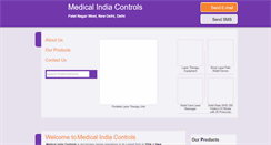 Desktop Screenshot of medicalindiacontrols.com