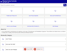 Tablet Screenshot of medicalindiacontrols.com